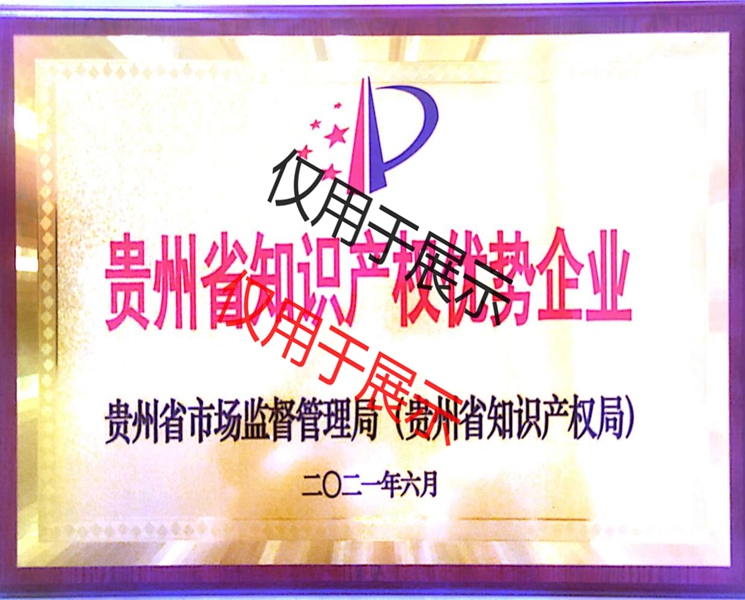 贵州省知识产权优势企业